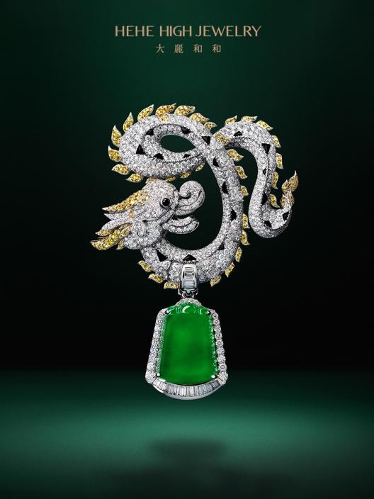 龙气万象-大麗和和「腾龙图」翡翠高级珠宝系列